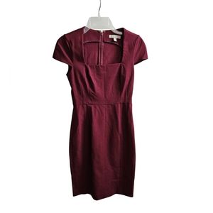 Banana Republic - wine colored work dress size 0